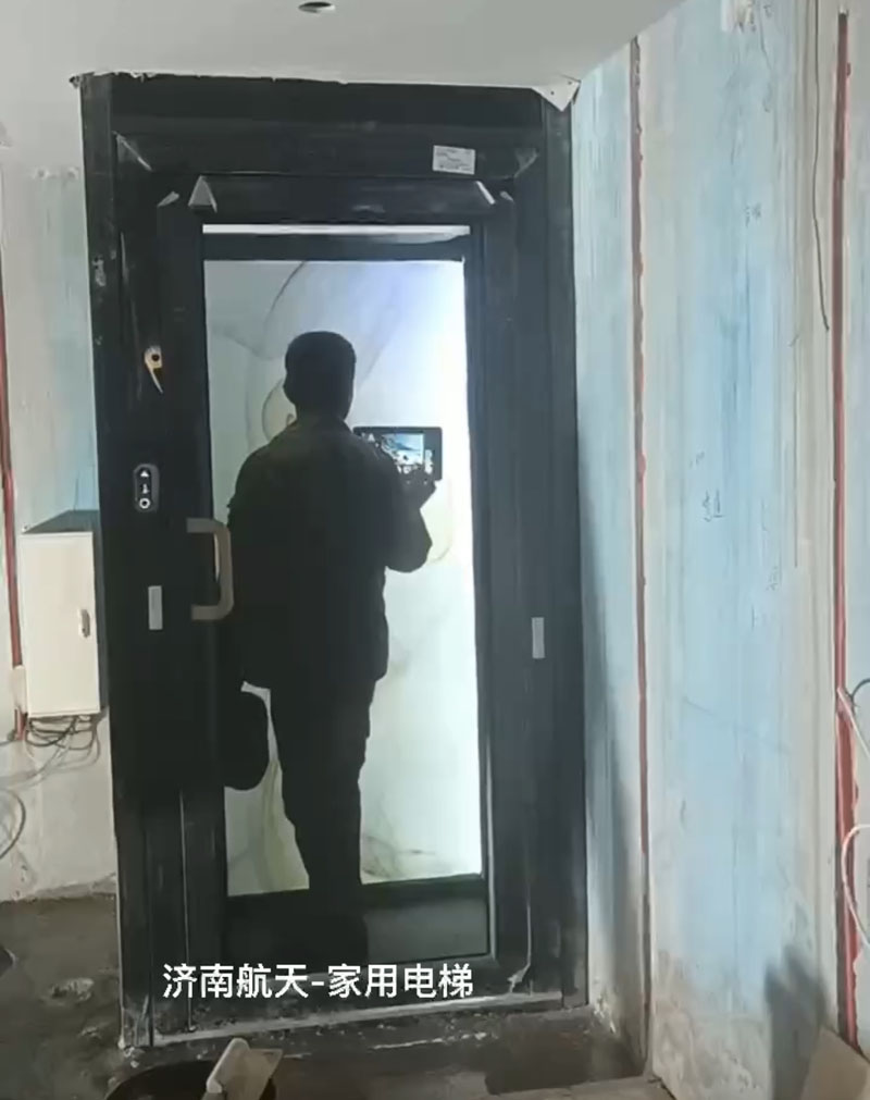 济南三层家用电梯-一楼到负二